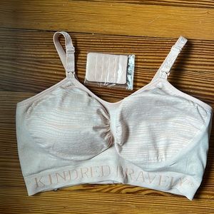 Kindred Braverly - L - pink pumping/nursing bra